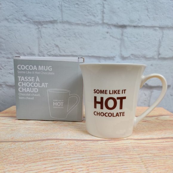 Sipology Steeped Tea Cocoa Mug Some Like it Hot Chocolate White 12.8 oz 380 ML - Picture 2 of 5